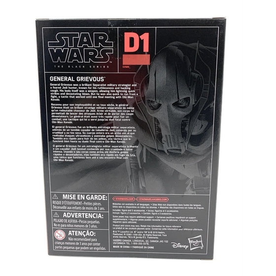 Hasbro E2989AS0 Star Wars The Black Series General Grievous D1 E2989