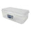 Sterilite 1805 Clear Storage Box, 6-Pack, White