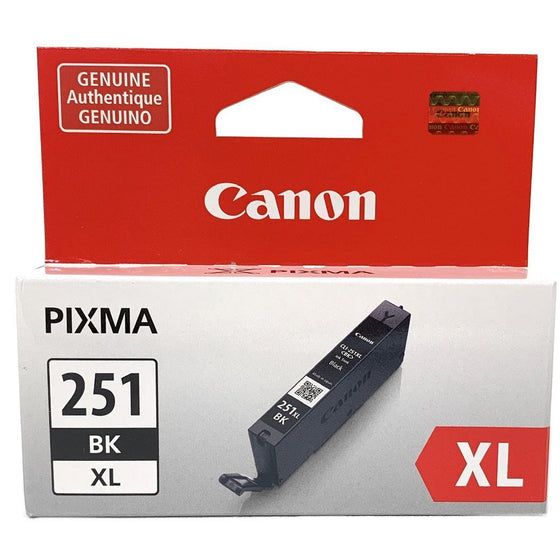 Canon CLI251BKXL Genuine Pixma 251 Xl Printer Cartridge, Black