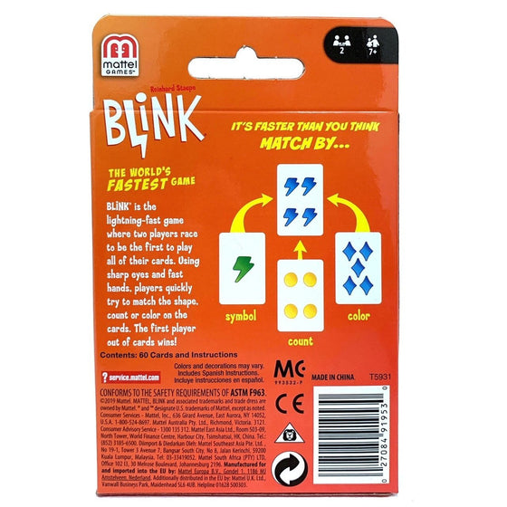 Mattel T5931 Blink The Worlds Fastest Game, Multi-Colored
