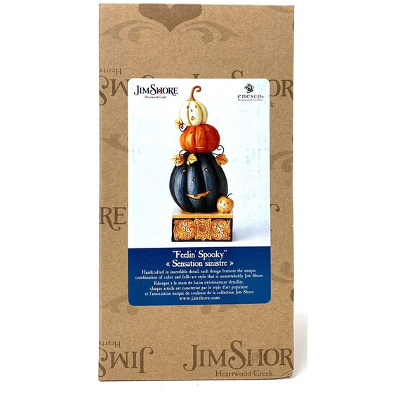 Enesco 6004328 Jim Shore Feeling' Spooky Stacked Jack-O-Lanterns, Multi-Colored