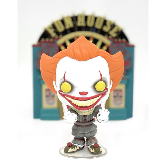 Funko 45660 Pop! Town Demonic Pennywise & Funhouse, Multi-Colored