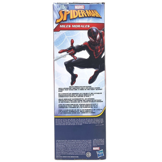 Spider-Man E85255X0 Marvel Titan Hero Series Mile Morales 12"-Scale Super Hero Action Figure Toy Great Kids For Ages 4 & Up