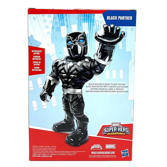 Playskool Heroes E4151AX0 Marvel Super Hero Adventures Mega Mighties Black Panther Collectible 10" Action Figure, Brown/A