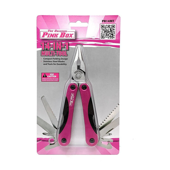 The Original Pink Box PB14MT 14-In-1 Multi-Tool, Pink