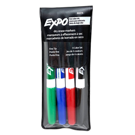 Sanford Ink Corporation - Products 86074 Expo Dry Erase Markers Low Oder Ink Fine Point 4 Piece Markers