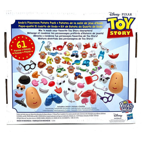 Mr Potato Head E3066AS00 Disney/Pixar Toy Story 4 Andy's Playroom Potato Piece Toy For Kids Ages 2 & Up, Multi-Colored