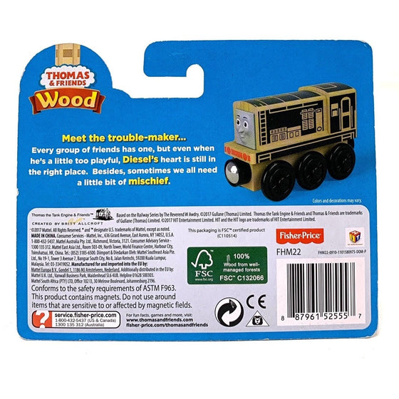 Thomas & Friends GGG82 Fisher-Price Thomas And Friends Wood, Diesel, Multi-Colored