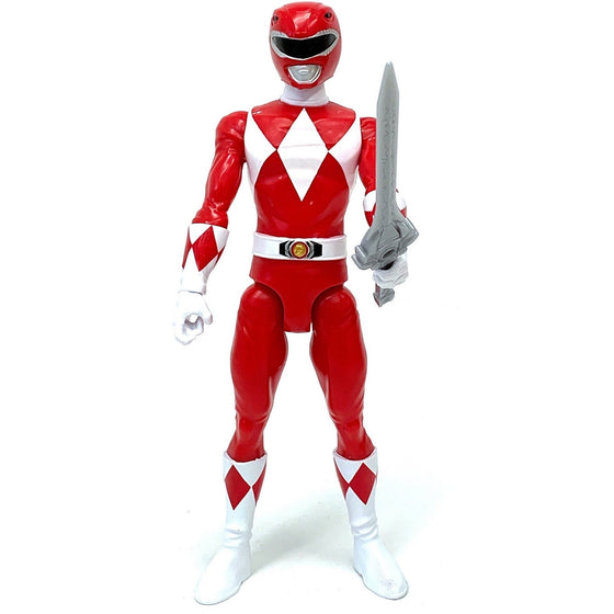 Power Rangers E8665AX0 Mighty Morphin  Ranger 12-Inch Action Figure With Sword Accessory, Red