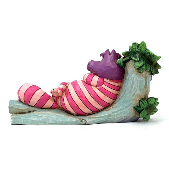 Enesco 6001274 Disney Traditions By Jim Shore Alice In Wonderland Cheshire Cat On Tree Figurine, Multi-Colored