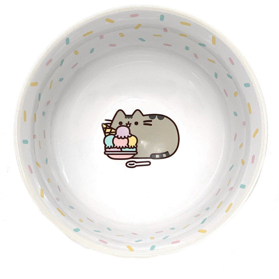 Enesco 6001936 Pusheen By Our Name Is Mud Stoneware Ice Cream Snack Bowl, , 2.625", Pink