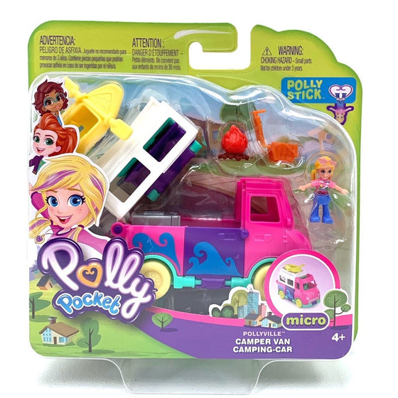 Polly Pocket GKL49 Polly Pocket Camper Van/Car, Multi-Colored