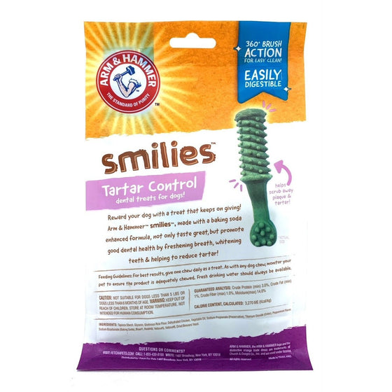 Arm & Hammer FFP7617 Smiles Tarter Control Dental Treats For Digs, Mint