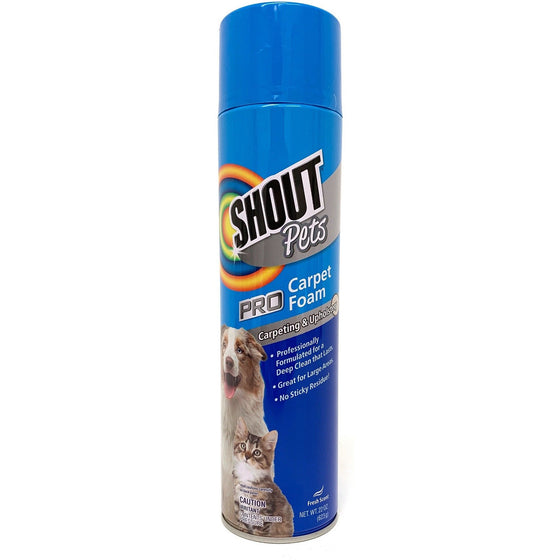 Shout FFP6112 Pets Carpet Foam, Pro Strength