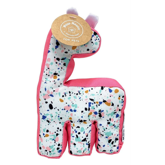 Now House For Pets By Jonathan Adler FFP13149 Now House By Jonathan Adler Giraffe Pet Toy, Terrazzo