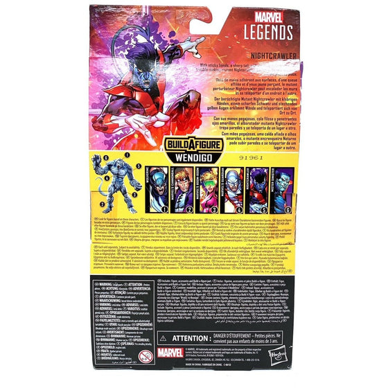 Marvel Classic E6115 Marvel Legends Series Build-A-Figure X-Men Nightcrawler, Brown/A