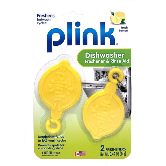 Plink 9033 Dishwasher Freshener Rinse Aid, Yellow