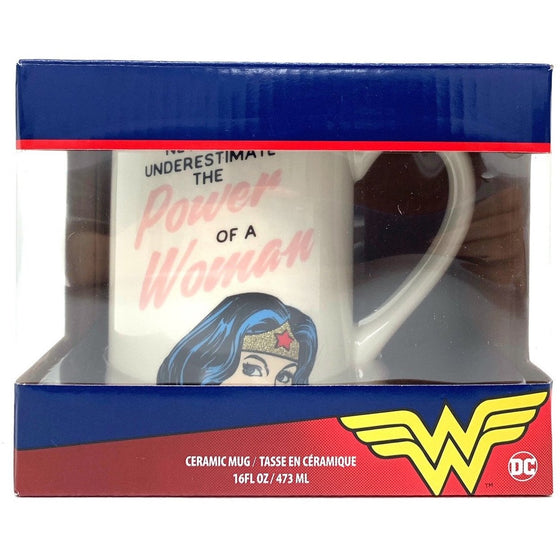 Enesco 6003583 Ceramic Wonder Woman Mug, Multi-Colored