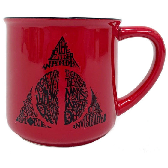 Enesco 6003590 Harry Potter Deathly Hallows Camper Mug, Multi-Colored
