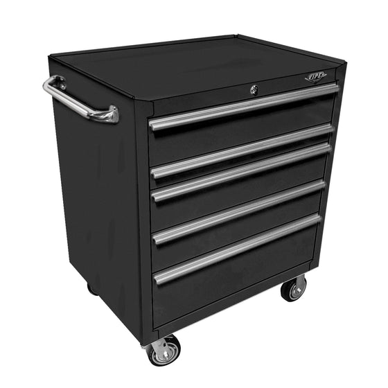 Viper Tool Storage V332405BLR Storage 33" 5 Drawer 18G Steel Rolling Cabinet Black, Black