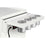 Viper Tool Storage V2SWH 18G Steel Folding Side Shelf With Power Strip And Usb White