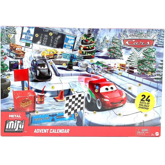 Disney Cars Toys GPG11 Cars Advent Calendar, Multi-Colored