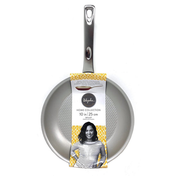 Ayesha Curry Kitchenware 10741 Ayesha Home Collection 10" Skillet Porcelain Enamel, Sienna Red