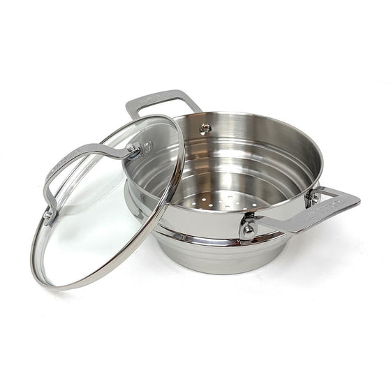 Circulon 70135 8" Universal Steamer Insert With Lid, Silver