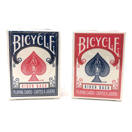 Bicycle 1039695 Mini Decks Playing Cards, 2-Pack, Red/Blue