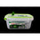 Sterilite 0312 Ultra-Seal 1.1 Liter Tupperware, Half White & Light Green