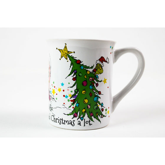 Department 56 6011014 The Grinch Cindy Lou Who Coffee Mug, 16 Ounce,, Multi-Colored