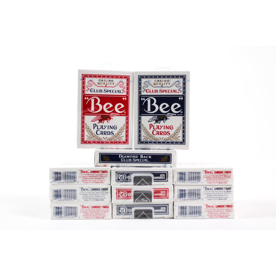 U.S. Playing Card Company 1004508 Bee Club Special Playing Cards, 12-Pack, Color May Vary