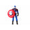 Avengers E9865 Marvel Gameverse Shining Justice Captain America, Multi-Colored
