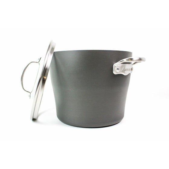 Anolon 81167 Allure Hard Anodized Nonstick Cookware Pots And Pans Set, 12 Piece,, Dark Gray