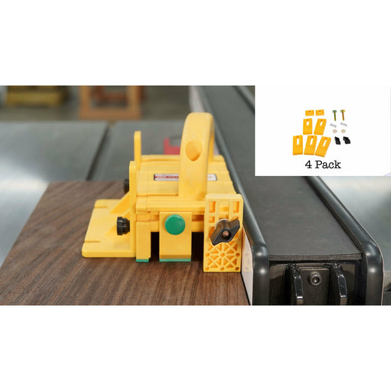 MICROJIG GRR-RIPPER GRGH-040 Gravity Heel Kit, 4-Pack, Yellow