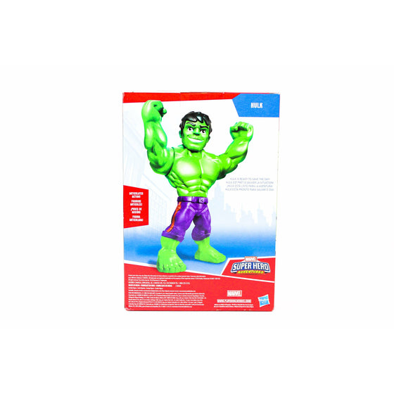 Playskool Heroes E4149AX01 Marvel Super Hero Adventures Mega Mighties Hulk Collectible 10" Action Figure, Toys For Kids Ages 3 & Up, Brown/A