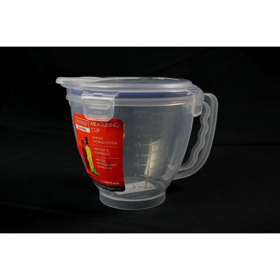 Lock & Lock HPL982 Special Measuring Bowl With Handle 33.81-Oz / 4.23-Cup  1, Clear