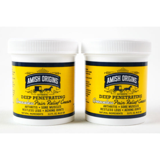 Amish Origins 83827300030-0 3.5 Ounce Greaseless Amish Origins, 2-Pack, White