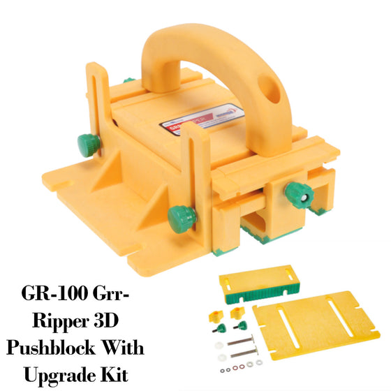 MICROJIG GR-100 Grr-Ripper 3D Pushblock With Upgrade Kit