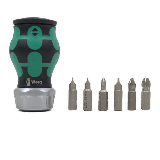 Wera 05008885001 Kraftform Kompakt Stubby Magazine Ra 3, 6 Pieces