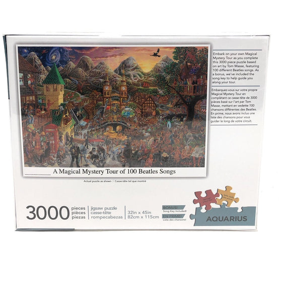 Aquarius 68504 A Magical Mystery Tour Of 100 Beatles Songs Jigsaw Puzzle 3000 Pieces