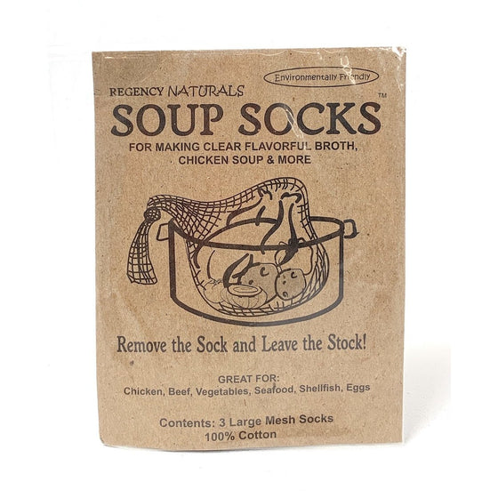 Regency Wraps RW825N Regency Naturals Soup Socks For Making Clear Flavorful Broth, Chicken Soup & More, Ivory