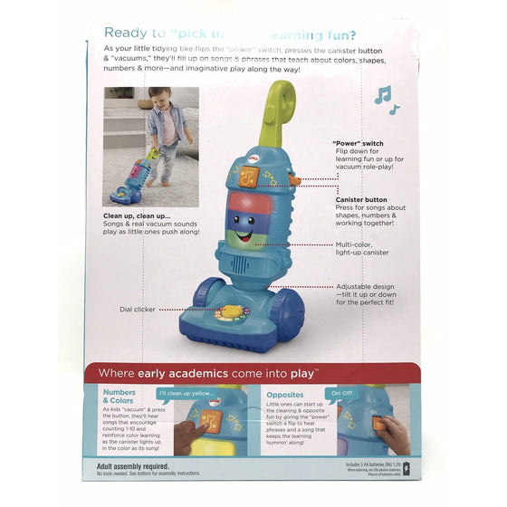 Fisher-Price FNR97 Laugh & Learn Light-Up Learning Vacuum, Multi-Colored
