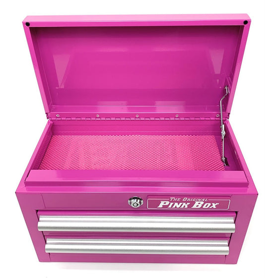The Original Pink Box PB218MC 18" 2-Drawer  Mini Chest, Pink