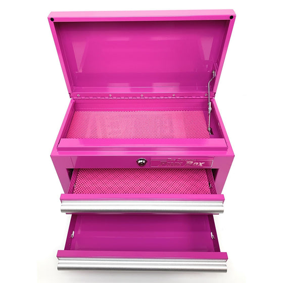 The Original Pink Box PB218MC 18" 2-Drawer  Mini Chest, Pink