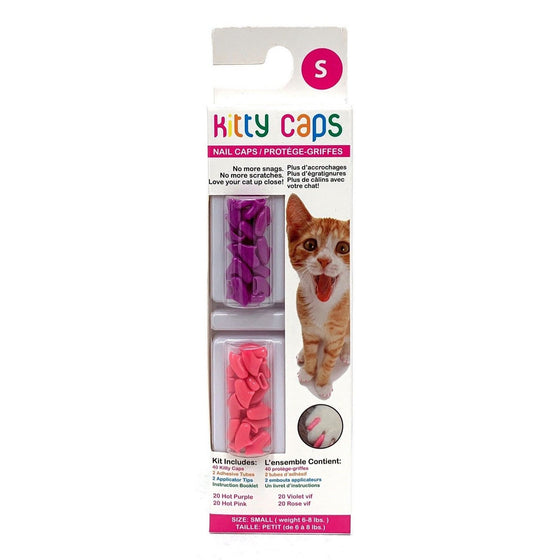 Kitty Caps FFP9318 Nail Caps, Hot Purple & Hot Pink