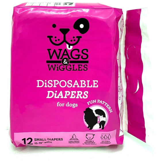 Wags & Wiggles FFP11236 Wags Wiggles Disposable Diapers For Dogs