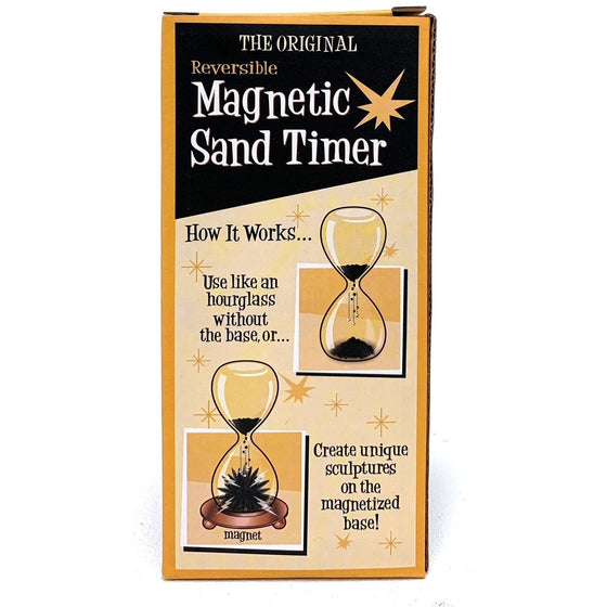 Westminster 111207 The Original Reversible Magnetic Sand Timer, Novelty Science Tool, Clear