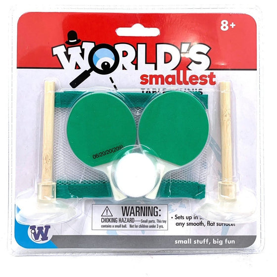 Westminster 120123 World's Smallest Table Tennis Set, Multi-Colored