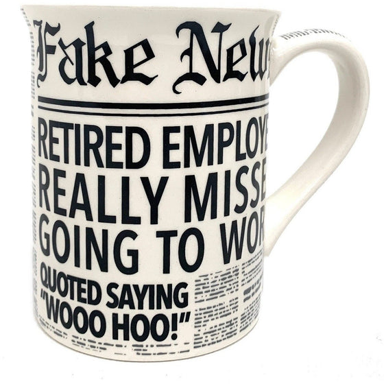 Enesco 6008719 Fake News Retired Mug, White